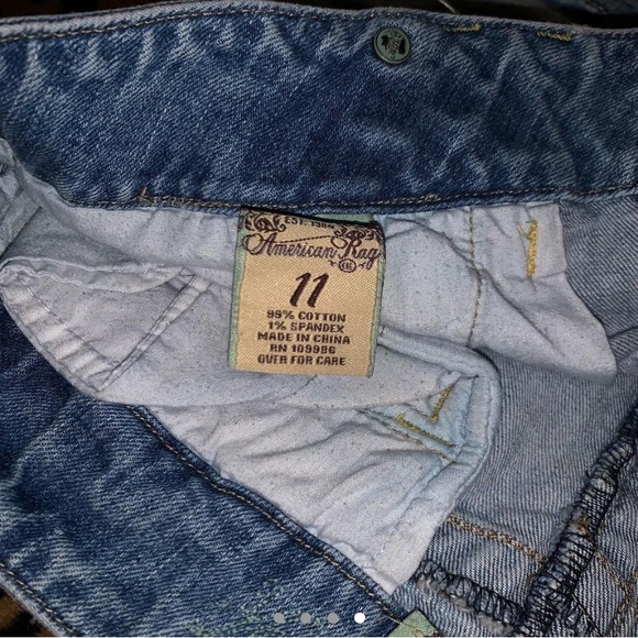Y2K AMERICAN RAGS LOW RISE DENIM MINI SKIRT - Picture 2 of 4